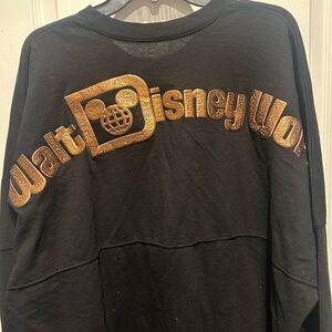 Disney Black Spirit Jersey Sweatshirt with Logo NW